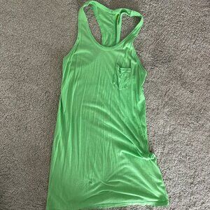 Green Racerback Tank Top | Women’s Activewear Workout Shirt | Coverup